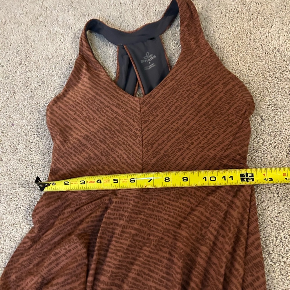 Prana Rust orange & Brown Racerback Maxi Dress - Picture 7 of 7
